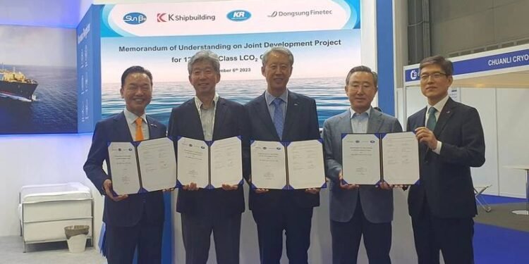 KR and Partners Sign LCO2 Carrier Design MoU