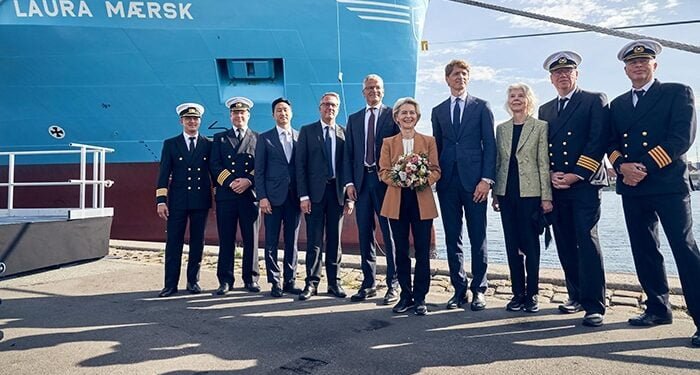 Laura Maersk christening ceremony