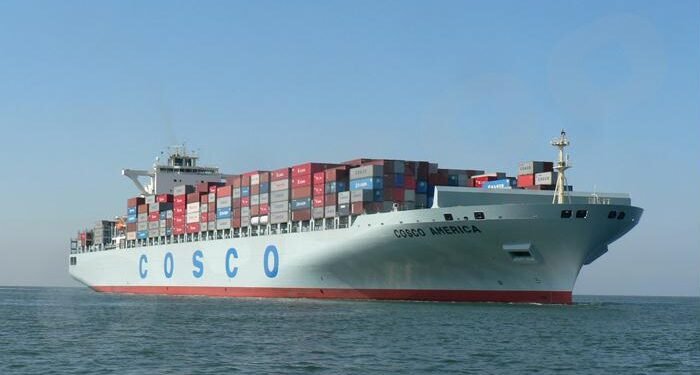 china COSCO America containership