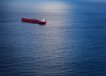 Gasoline Tankers Parked Off New York