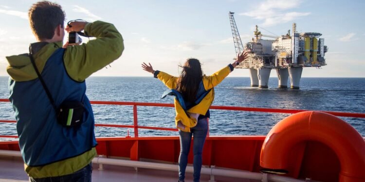 A Summer Cruise to North Sea Oil Rigs Amazes Tourists
