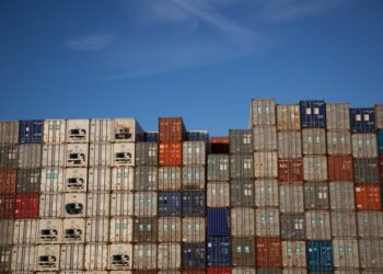 shipping containers stacked