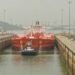 Pricey Retrofit Delaying Big Oil Tankers' Use of New Panama Canal Crude Oil Tanker MT Aegean Unity Transiting New Panama Canal Locks