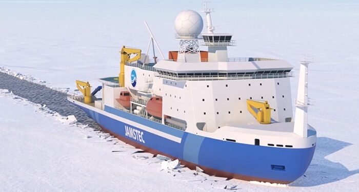 Icebreaking research vessel