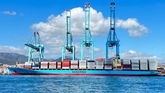 Box Fire Doused on Maersk Ship as Reports Suggest an EV was Involved Box Fire Doused on Maersk Ship as Reports Suggest an EV was Involved