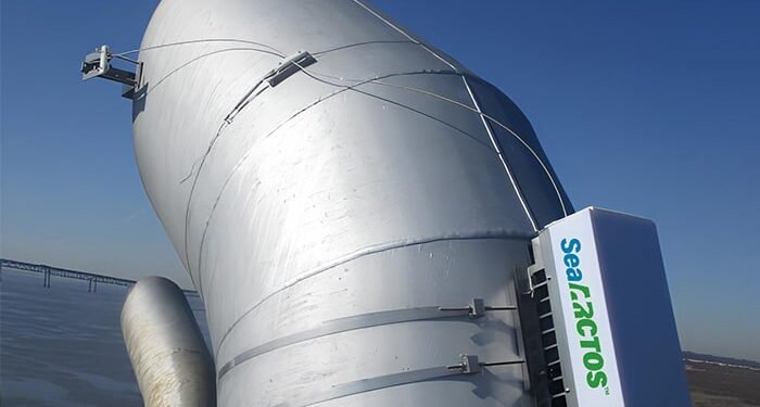 VIDEO: Stack-mounted ARCTOS-1 shipboard emissions monitor good points LR approval ARCTOS-1 on ship