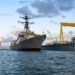 Future USS Ted Stevens (DDG 128) on the water