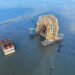 Golden Ray: Barge prep work proceed Heavy lift vessel holds section of Golden Ray wreck