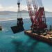 Crane barge removes pieced of Wakashio wreck