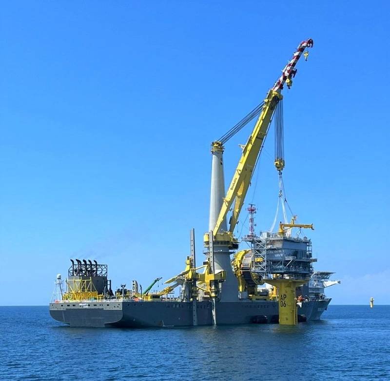 Boskalis Installs First U.S.-Made Offshore Substation For South Fork ...