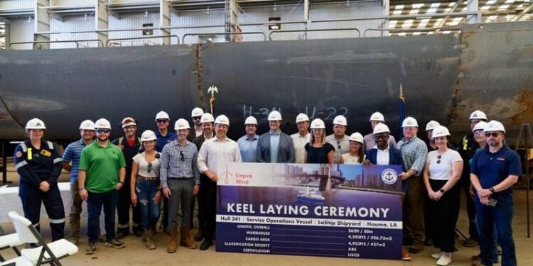 Keel Laid for US' First Plug-in Hybrid SOV