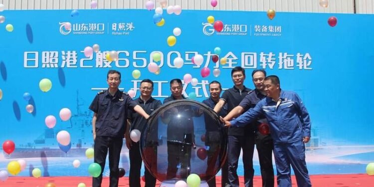 Steel Cut for Rizhao Port's Two New Tugs