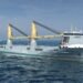 Rendering of heavy lift ship with Sperry Marine on board