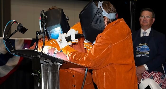 GD Electric Boat lays keel for SSN 805 SSN 805 keel authentication