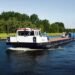 Kongsberg dwell trials inland waterways autonomy Inland waterways autonomy trial barge
