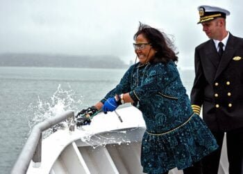 AMHS ferry Hubbard was christened in Juneau