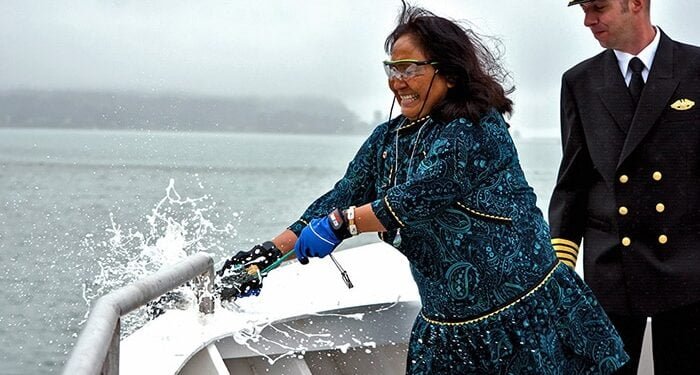 AMHS ferry Hubbard was christened in Juneau