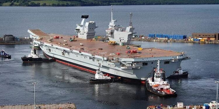 British Aircraft Carrier HMS Queen Elizabeth