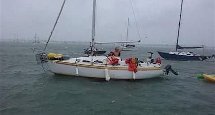 A photo released by the Coast Guard shows the family four on board their 29-foot sailboat on Saturday, June 18, 2016.