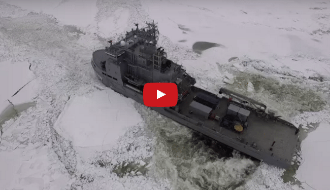 VIDEO: Finland’s FNS Louhi and OPV Turva in Full Scale Ice Trials