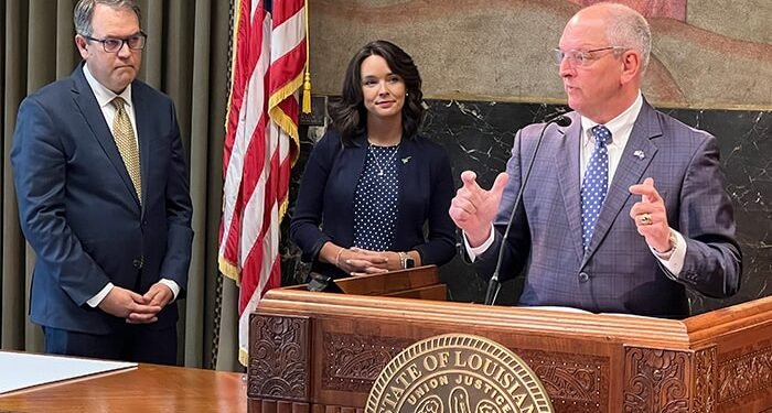 Remarks at Lower Mississippi River channel deepening check presentation