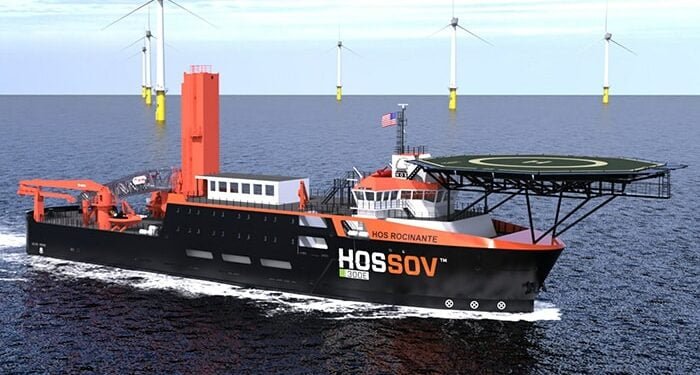 Vessel after OSV to SOV conversion