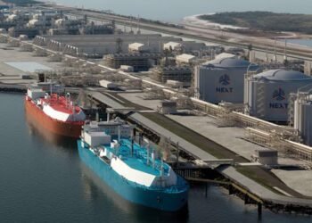 Rendering of completed Rio Grande LNG terminal