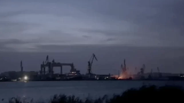 Ukraine Strikes Another Naval Shipyard in Russian-Occupied Crimea