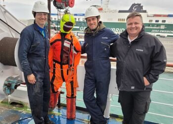 MARSS team celebrates successful testing of its MOBtronic man overboard detection solution