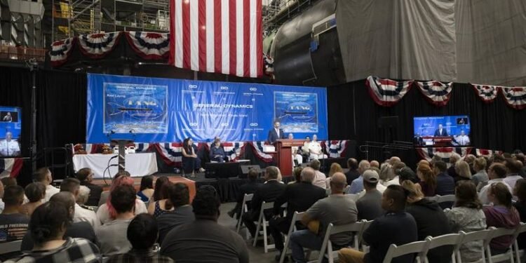 Electric Boat Lays Keel for Submarine Tang (SSN 805) Electric Boat Lays Keel for Submarine Tang (SSN 805)