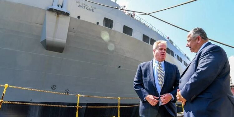 SECNAV Visits Bayonne Dry Dock
