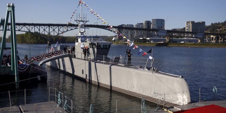 Pentagon Christens Unmanned Anti-Sub Ship