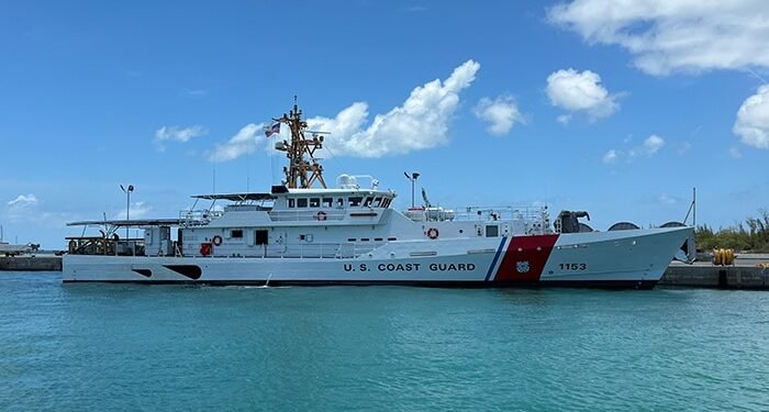 Fast Response Cutter (FRC) on the water
