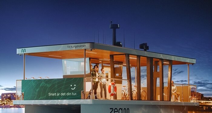 Rendering of Stockholm autonomous ferry