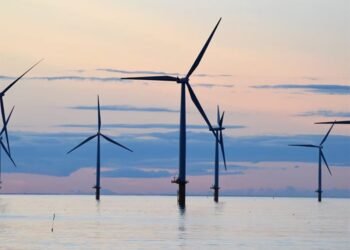 Rendering of New Jersey offshore wind farm
