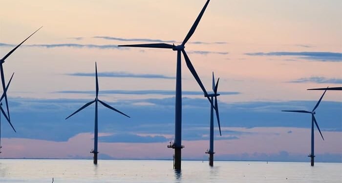 Rendering of New Jersey offshore wind farm