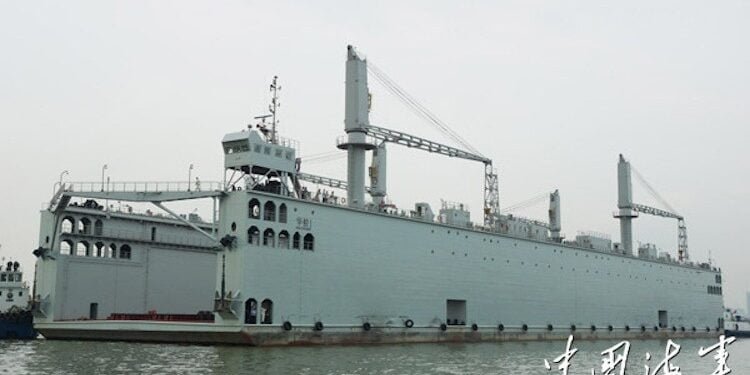 China Navy Launches First Self-Propelled Floating Dry Dock China Navy Launches First Self-Propelled Floating Dry Dock
