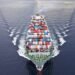 containership at sea