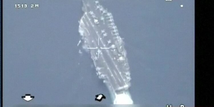 iran flies drone over u.s. aircraft carrier