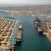 Aerial view of Port of Los Angeles