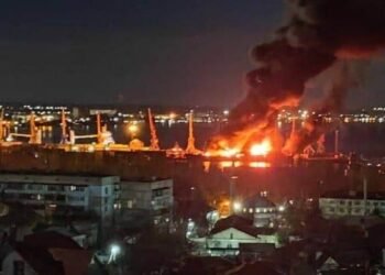 Video: Ukrainian Strike Obliterates Russian Ship in Massive Blast