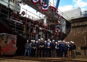 Philly Shipyard lays keel for third NSMV training ship