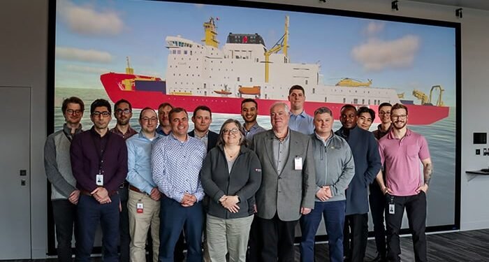 Seaspan Shipyards groups up with 4 Canadian tech firms Seaspan Shipyards team is joined by representatives from Gastops, BCS Automation, 3GA Marine at Seaspan