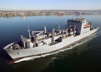 USNS Sacagawea (T-AKE 2) at sea