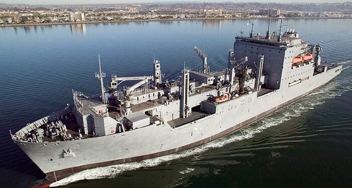 USNS Sacagawea (T-AKE 2) at sea