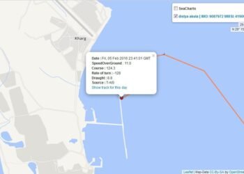 Listasco chartered Distya Akyla departed Khrag, Iran, on February 5, 2016, bound for Romania. SOURCE: Genscape Vesseltracker.