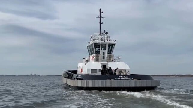 Video: Crowley's All-Electric Tug is Out on Sea Trials
