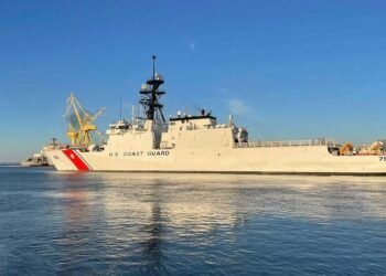 New USCG Cutter Departs Ingalls