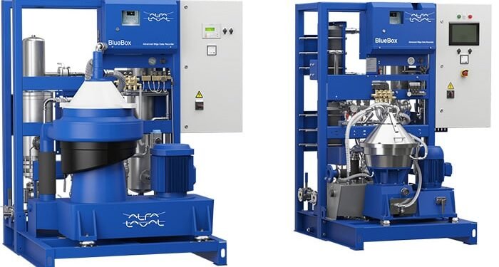 Compact oily water separator