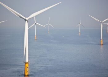 Offshore Wind Turbines At Sea